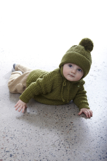 Mönster: Babytröja, mössa, halsduk och vantar