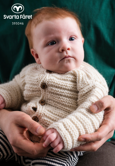 Dello – rätstickad babykofta 