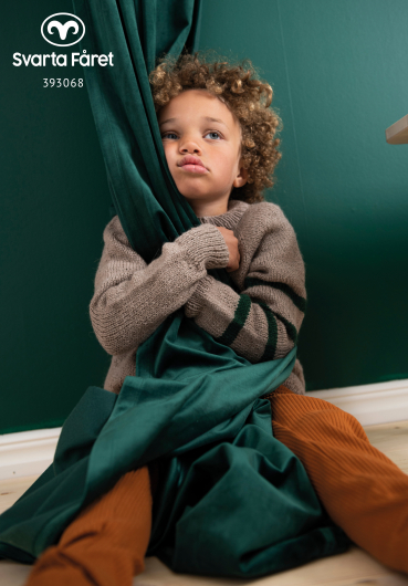 Watson sweater – barntröja med randig ärm