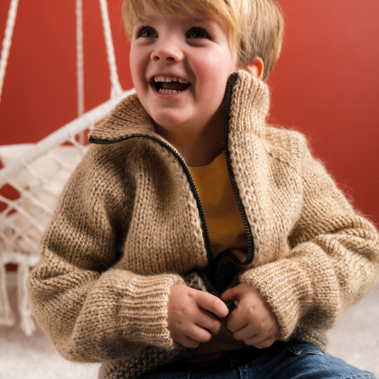 Mikkeli - stickad jacka