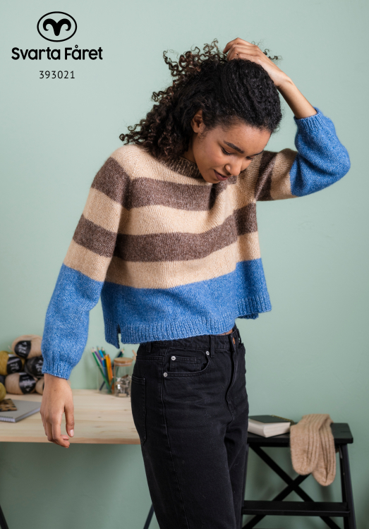 Varzo – tröja med blockränder 