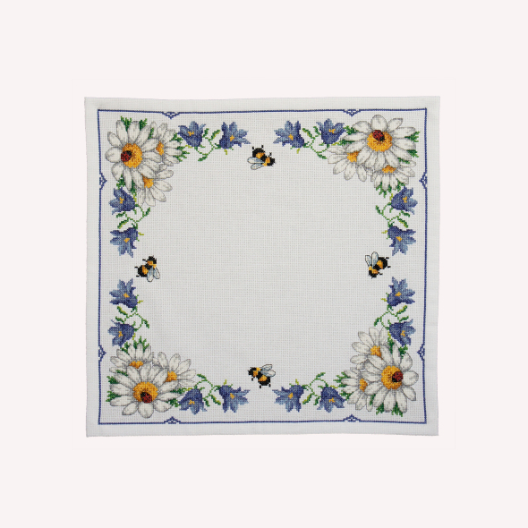 Prästkragar och blåklockor - duk