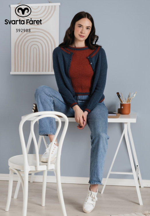 Florence - kofta med rand