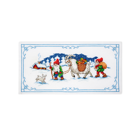 Tomtar och julbock - bonad