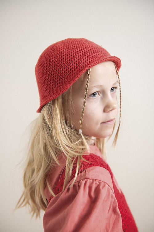 Vik mini - virkad solhatt till barn