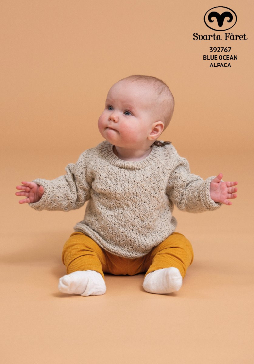 Strukturmönstrad tröja till baby