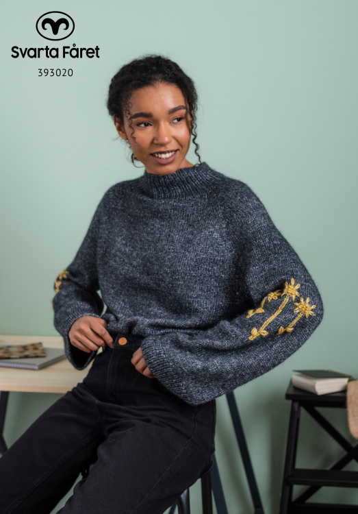 Palermo – tröja med broderade ärmar