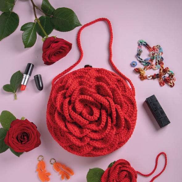 Ingrid - virkad handväska