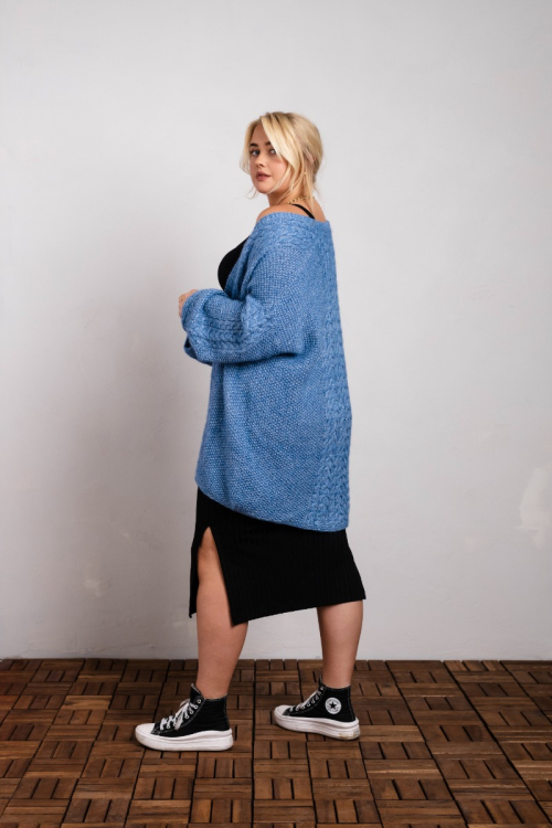 Yyteri - kofta med flätmönster