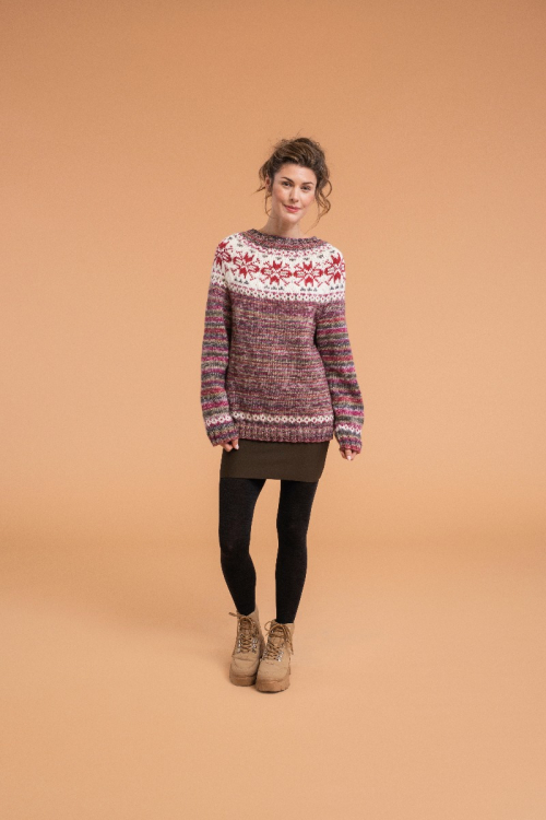 Tröja med mönsterok 