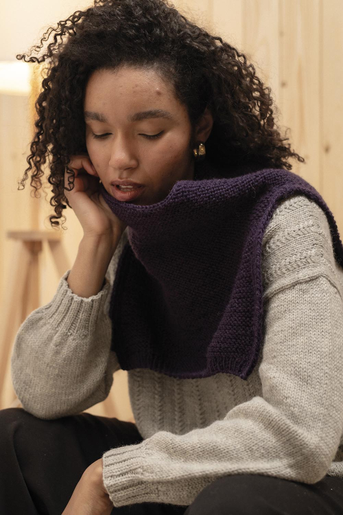 Brambleberry Bliss - stickad fuskpolo