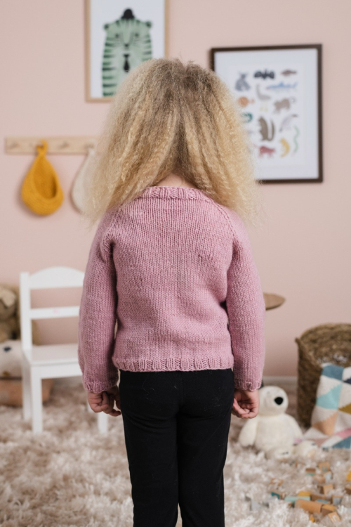 Sevilla - barntröja med rätstickat parti