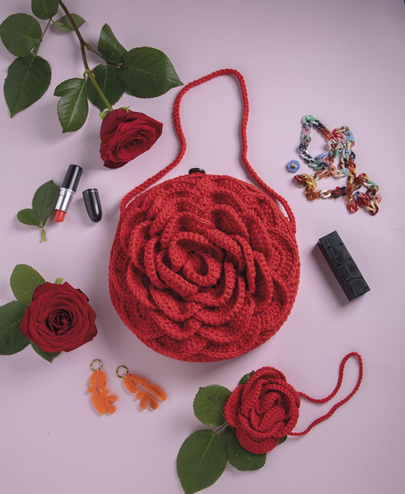 Ingrid - virkad handväska