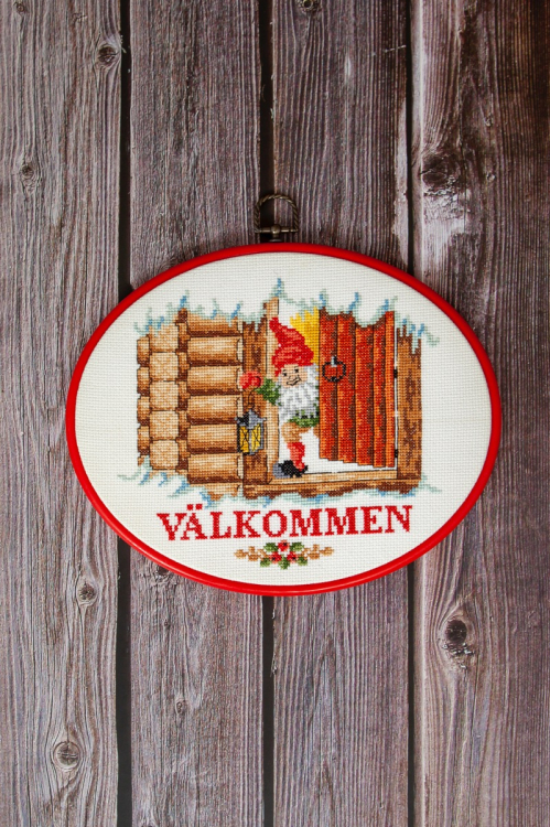 Tomte i stuga - flexitavla